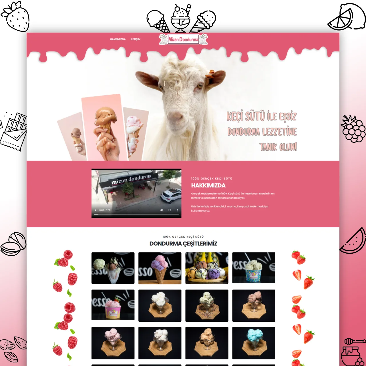 Mizan Dondurma, Web Tasarım, E-Ticaret, Google SEO ve SanalPos Entegrasyonu